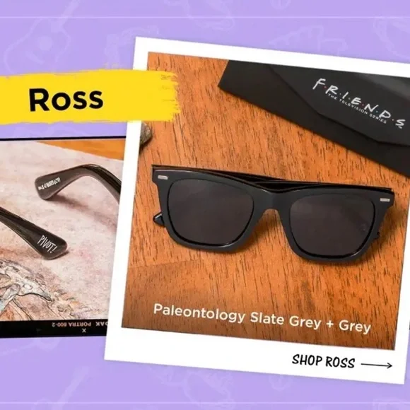 NWT Friends x Diff Eyewear • Ross Sunglasses Ross – Paradigm main image 3